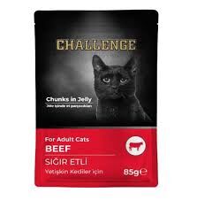 Challenge Sığır Etli 85 gr Yetişkin Kedi Yaş Maması