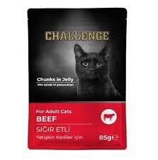 Challenge Sığır Etli 85 gr Yetişkin Kedi Yaş Maması
