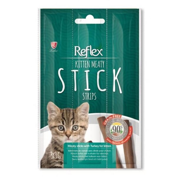 Reflex Meaty Sticks / Yavru Kediler için Hindi Etli Çubuk 3x3g