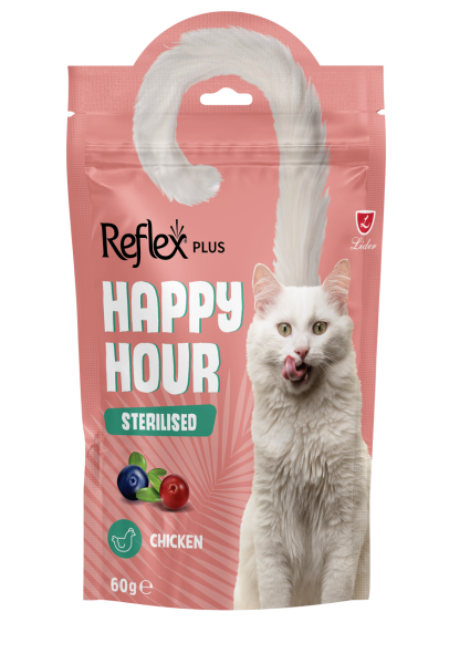 Reflex Happy Hour / Kısırlaştırılmış Kediler için Ödül Maması 60g
