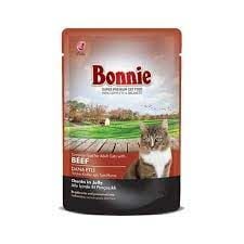 Bonnie Pouch Dana Etli Jelly Yetişkin Kedi Konserve 85gr