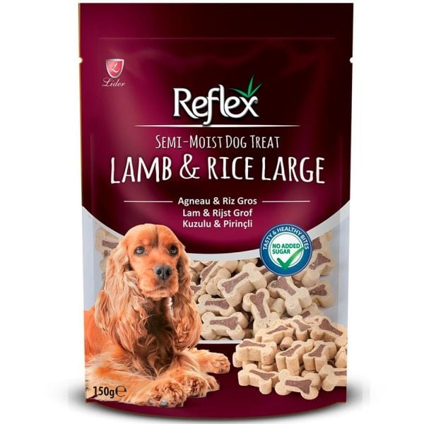 Reflex Semi-Moist Kuzulu Pirinçli Large Köpek Ödülü 150gr
