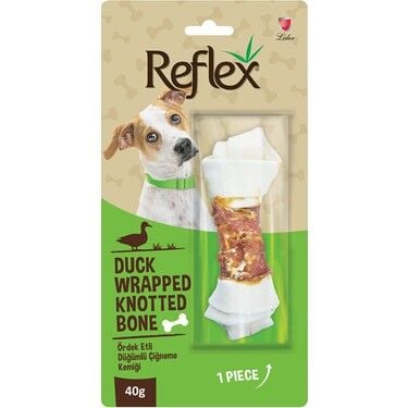Reflex Ördek Etli Düğümlü Kemik 40 gr Köpek Ödül Maması