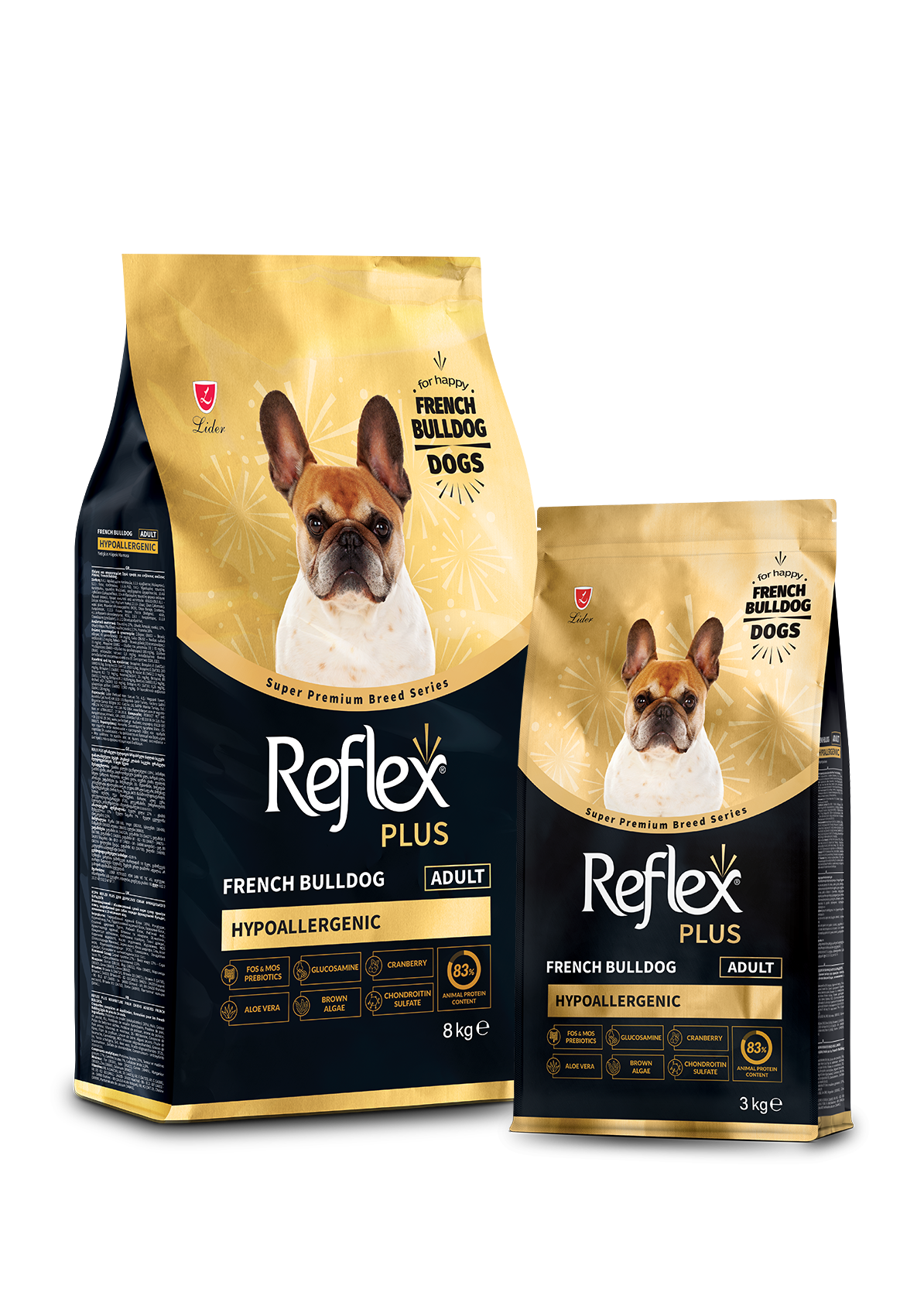 ​Reflex Plus French Bulldog Yetişkin Köpek Maması 8kg