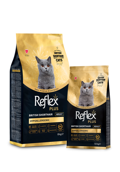 Reflex Plus British Shorthair Yetişkin Kedi Maması 8kg