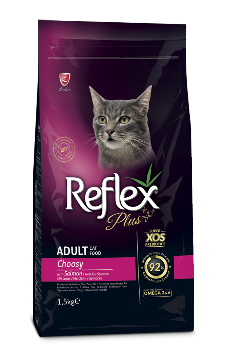 Reflex Plus Choosy Somonlu Yetişkin Kedi Maması 1,5kg