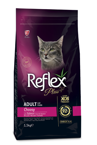 Reflex Plus Choosy Somonlu Yetişkin Kedi Maması 1,5kg