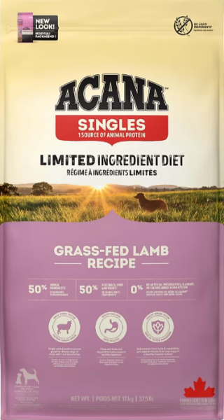 Acana Singles Grass-Fed Lamb Kuzu Etli 17 kg Yetişkin Köpek Maması