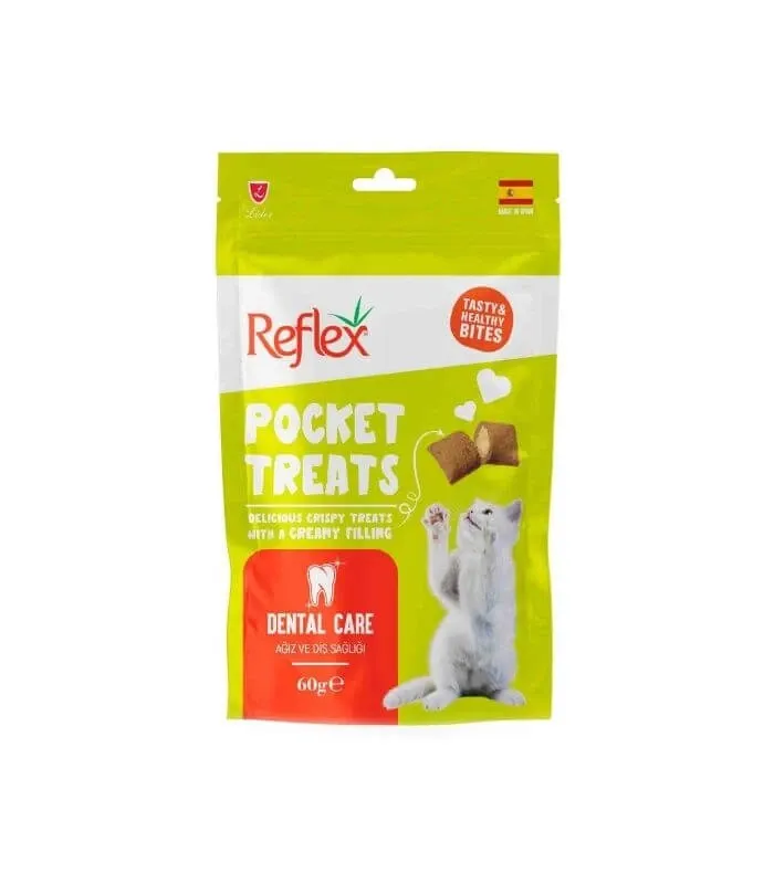 Reflex Pocket Treats Ağız ve Diş Sağlığı 60 gr Kedi Ödül Maması