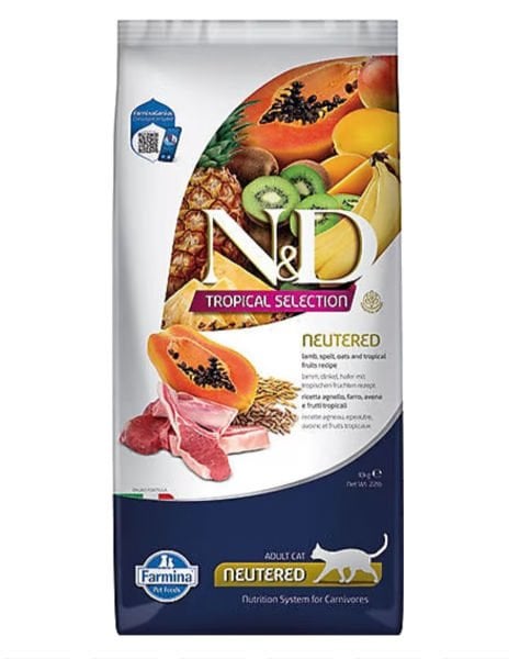 N&D Tropical Selection Kuzu Etli 10 kg Kısırlaştırılmış Yetişkin Kedi Maması