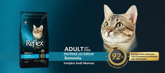 Reflex Plus Somonlu Kısırlaştırılmış Kedi Maması 8kg