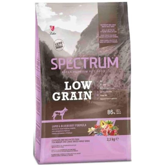 Spectrum Kuzu Etli Yaban Mersinli Orta Irk Köpek Maması 2.5 Kg