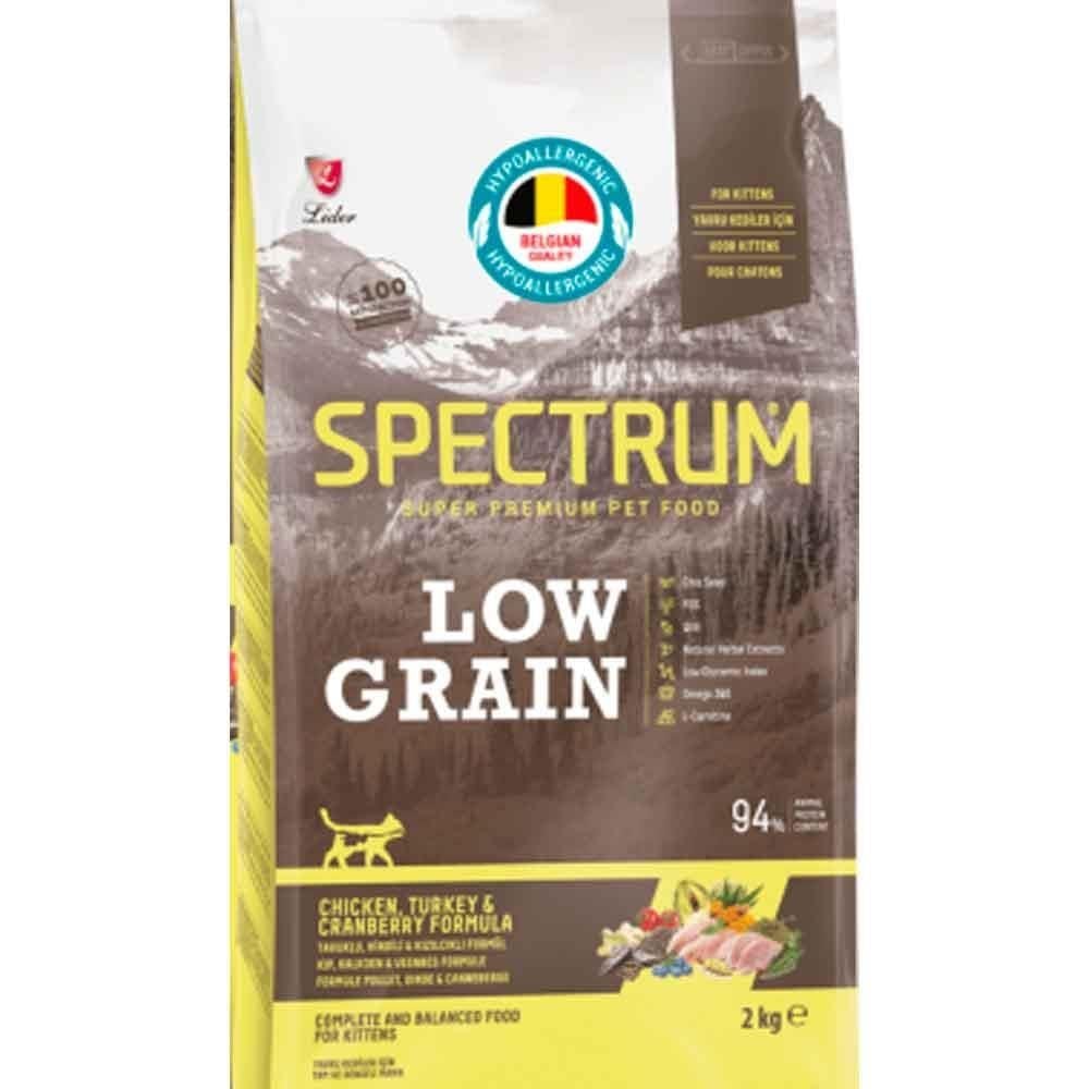 Spectrum Low Grain Tavuklu ve Hindili 2 kg Yavru Kedi Maması