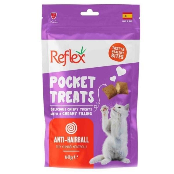 Reflex Pocket Treats Anti Hairball 60 gr Kedi Ödül Maması
