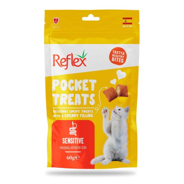 Reflex Pocket Treats Sensitive 60 gr Kedi Ödül Maması