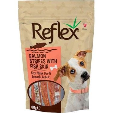 Reflex Kıtır Balık Derili Somonlu Köpek Ödül Çubuğu 80gr