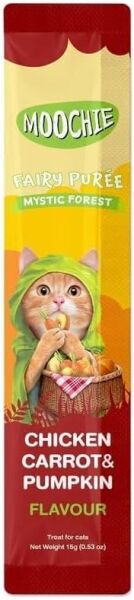 Moochie Tavuklu-Havuçlu-Balkabaklı 15 gr 5'li Sıvı Kedi Ödül Maması