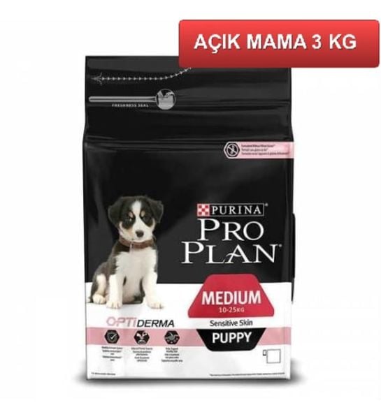 Pro Plan Somonlu Medium Yetişkin Kuru Köpek Maması 3kg Açık Mama