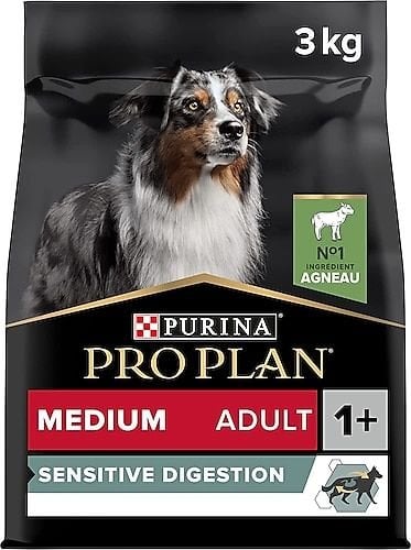 Pro Plan Sensetive Digestion Medium Kuzu Etli 3 kg Açık Yetişkin Köpek Maması