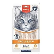 Wanpy Joint Support Sığır Etli ve Tavuklu Eklem Desteği Krema Kedi Ödül Maması 14gr (5'li)