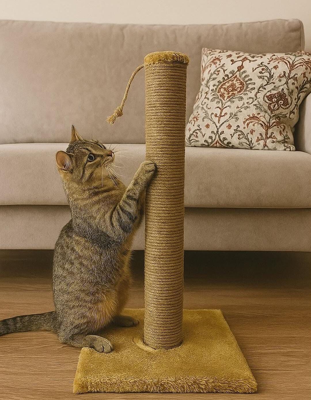 Kedi tırmalama tahtası 50 cm KAHVERENGİ