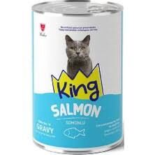 King Somon parça etli Yetişkin Kedi Yaş Maması 400 gr