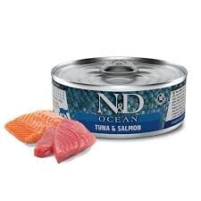 N&D Ocean Ton Balıklı Somonlu Tahılsız Yetişkin Kedi Konservesi 70gr