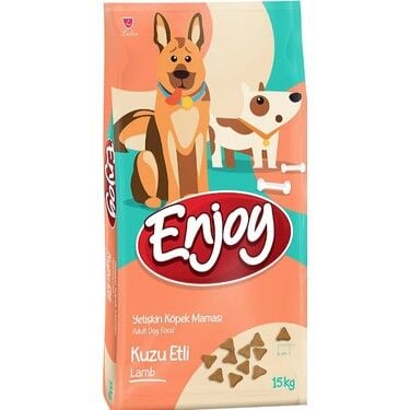 Enjoy Kuzulu ve Pirinçli Yetişkin Köpek Maması 15 Kg