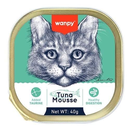 Wanpy Ton Balıklı Alutray Yaş Kedi Maması 40gr