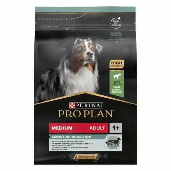 Proplan Medium Orta Irk Kuzulu ve Pirinçli Yetişkin Köpek Maması 3kg