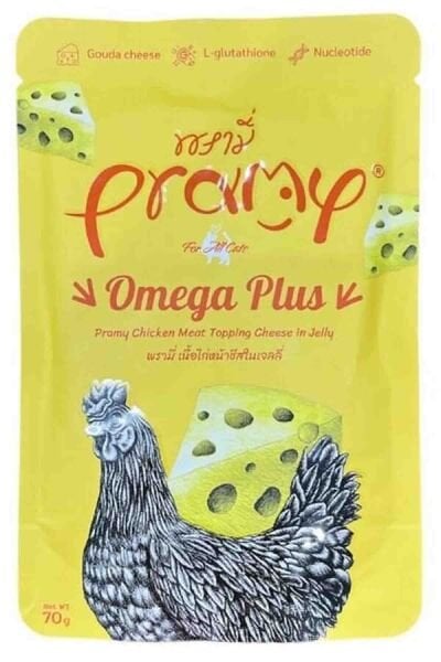 Pramy Jöle İçinde Tavuklu ve Peynirli Yetişkin Kedi Maması 70gr