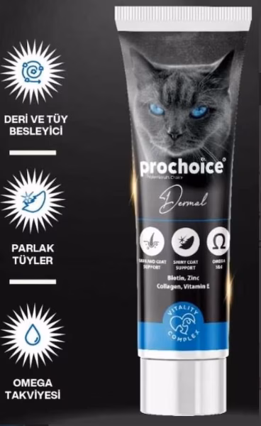 Pro Choice Dermal Paste Deri ve Tüy Sağlığı Kedi Macunu 100 ML